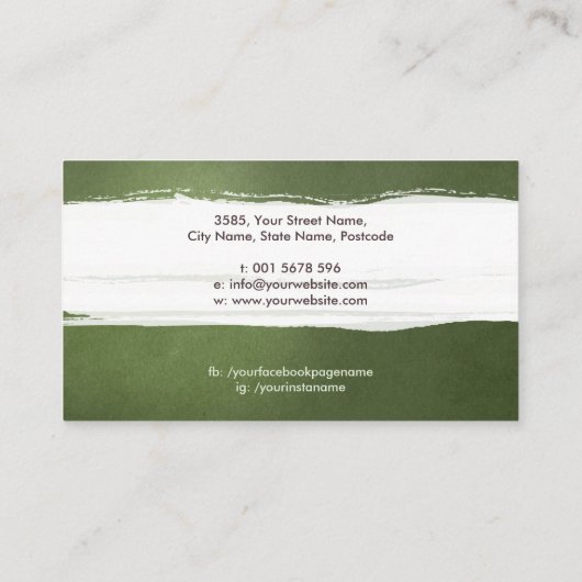 自然障害医学イラストレーション名刺 名刺 (裏面)