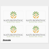 自然障害医学週間ステッカー 長方形シール (シート)