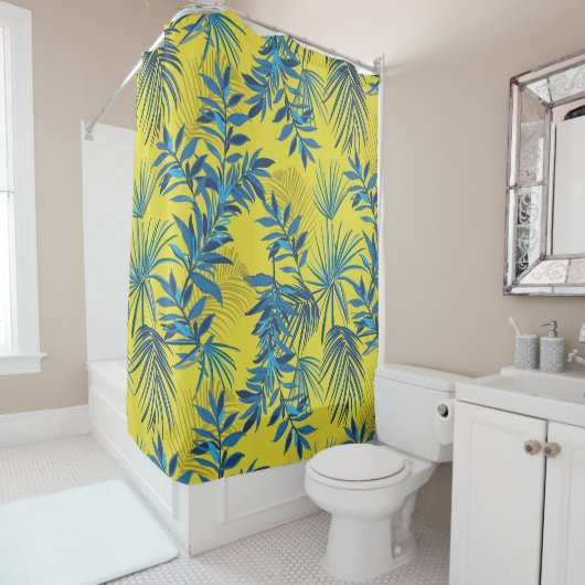 自然離れの装飾的な目を引く シャワーカーテン (インサイチュ)