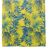 自然離れの装飾的な目を引く シャワーカーテン (正面)