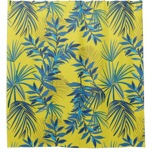 自然離れの装飾的な目を引く シャワーカーテン (正面)