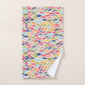 自然離れパターンPIPパイプラーホームデザイナー バスタオルセット (ハンドタオル)