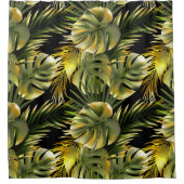 自然離れ装飾的な目を引く シャワーカーテン (正面)