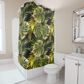 自然離れ装飾的な目を引く シャワーカーテン