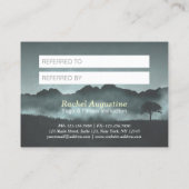 自然霊気マスターヨガインストラクター紹介カード 紹介カード (裏面)