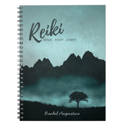 自然霊気マスター及びヨガ仲介インストラクター ノートブック (正面)