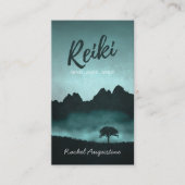 自然霊気マスター及びヨガ仲介インストラクター 名刺 (正面)