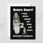 自然頭が切れる- 空白の ポストカード (正面/裏面)