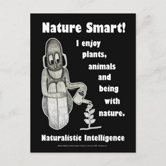 自然頭が切れる- 空白の ポストカード (正面)