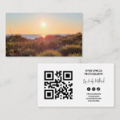 自然風景写真QRコード 名刺 (正面/裏面)