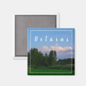 自然風景林ベラルーシ磁石 マグネット (正面/裏面)