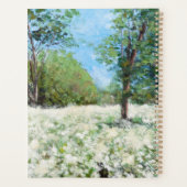 自然風景白い野生のニンジン野草 プランナー手帳 (裏面)