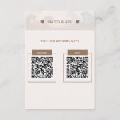 自然馬写真結婚のQR Cdエンクロージャカード エンクロージャーカード (正面)