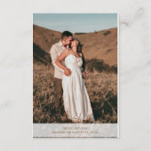 自然馬写真結婚のQR Cdエンクロージャカード エンクロージャーカード (裏面)