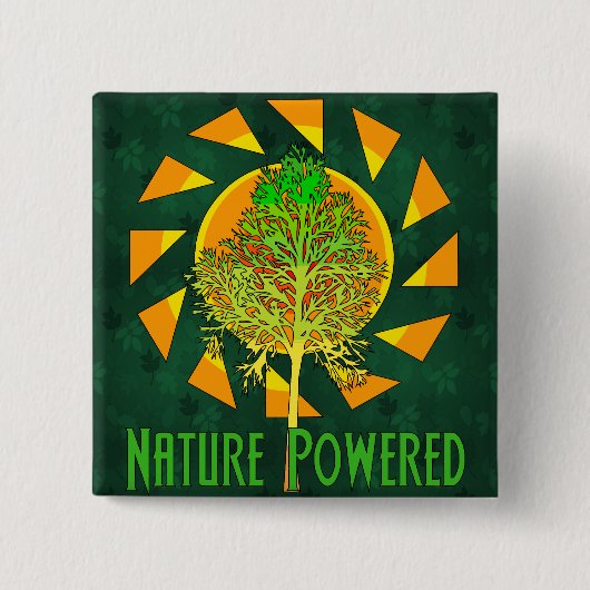 自然駆動 缶バッジ (正面)