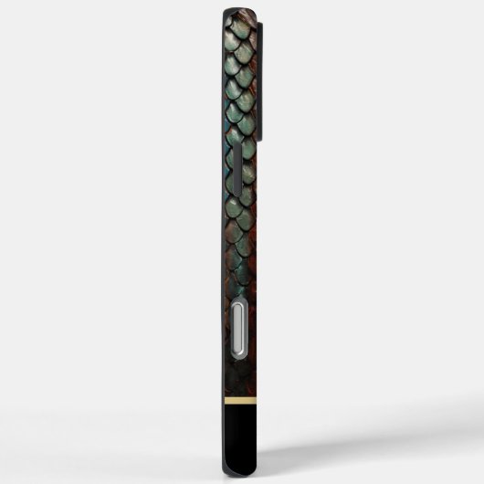 自然鮮やかの芸術を明らかにするヘビ革 Case-Mate iPhoneケース (裏面 / 右)