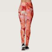 自然鮮やか赤葉 レギンス (裏面)