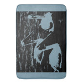 「自然鳥黒変え写真」 バスマット (正面縦)