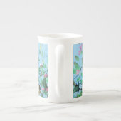 自然黄/青の鳥 ボーンチャイナマグカップ (裏面)