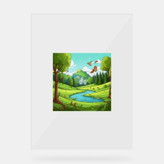 自然15. アクリルサイン (正面)