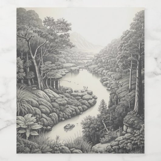 自然16. ワインラベル (シングルラベル)