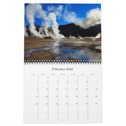 自然2026 カレンダー (2月 2026)