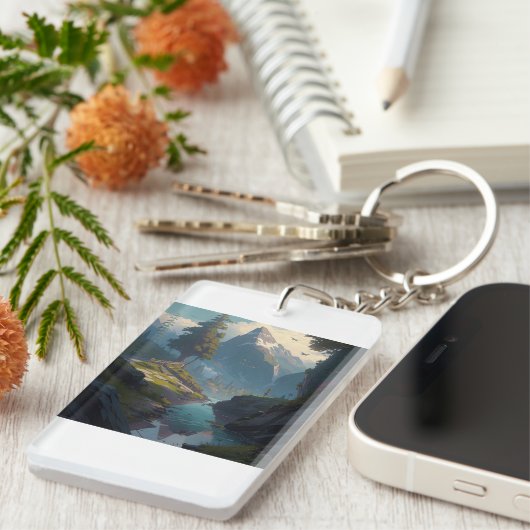 自然20。 キーホルダー (正面右)