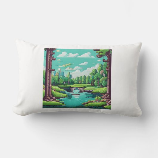 自然20。 ランバークッション (正面)