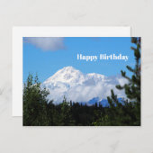 自然 アラスカ デナリ 風景 写真 誕生日 ポストカード (正面/裏面)