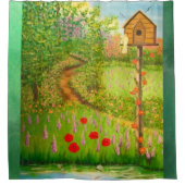 自然 シャワーカーテン (正面)