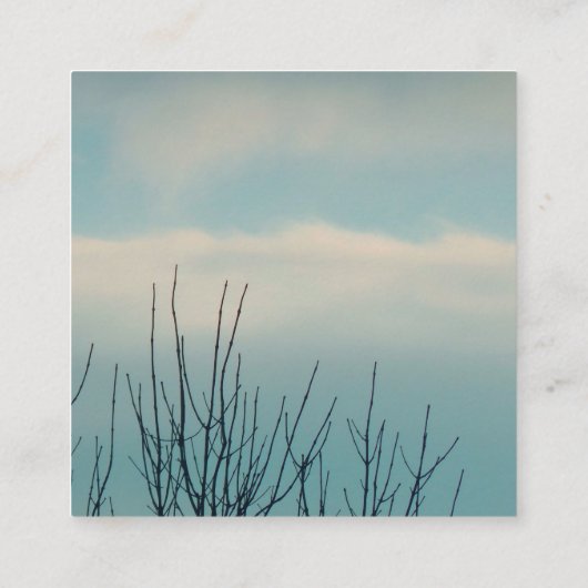 自然 スクエア名刺 (裏面)