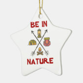 自然 セラミックオーナメント (左)