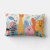 自然・ドードルを持つ想像上の獣 ランバークッション (裏面)