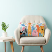 自然・ドードルを持つ想像上の獣 ランバークッション (椅子)