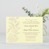 自然/バラ結婚式招待状 招待状 (スタンド正面)