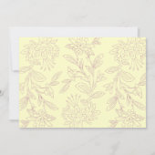 自然/バラ結婚式招待状 招待状 (裏面)