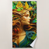 自然 ビーチタオル (正面)