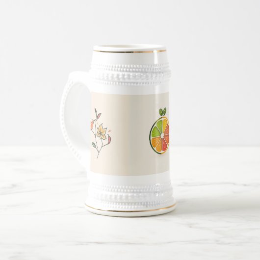 自然 ビールジョッキ (正面左)