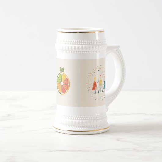 自然 ビールジョッキ (正面右)