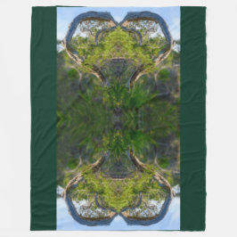 自然 フリースブランケット