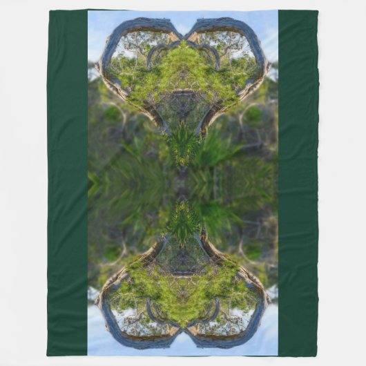 自然 フリースブランケット (正面)