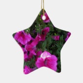 自然、フローラ、ピンクの花 セラミックオーナメント (右)