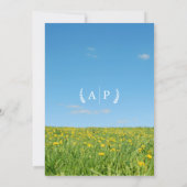 自然 ミニマル ドラマ 映画 ポスター ウェディング フォト 招待状 (裏面)