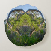 自然 ラウンドクッション (裏面)