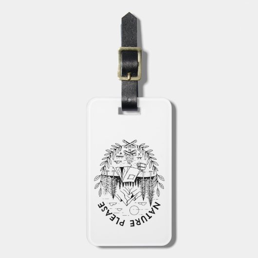 自然 ラゲッジタグ (正面縦)