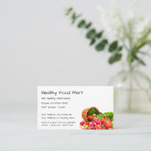 自然·健オーガニック康食品市場 名刺 (スタンド正面)