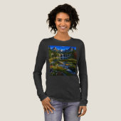 自然 山 滝 湖 池 野の花 トライブレンドTシャツ (正面全体)