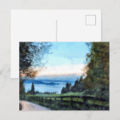 自然/平和な風景への道 ポストカード (正面/裏面)