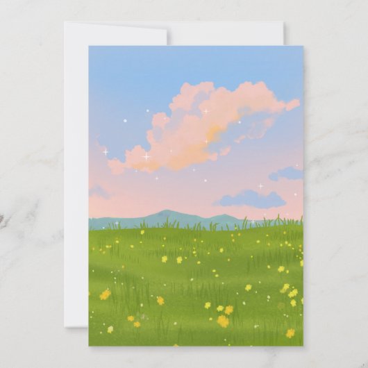 自然 招待状 (裏面)