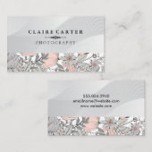 自然 | 植物 | 花柄 名刺 (正面/裏面)